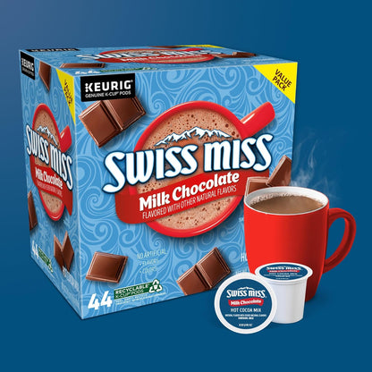 Swiss Miss Hot Chocolate K-Cups – Valentine's Day Gift for Mom, Single-Serve Cocoa Pods for Keurig Brewers