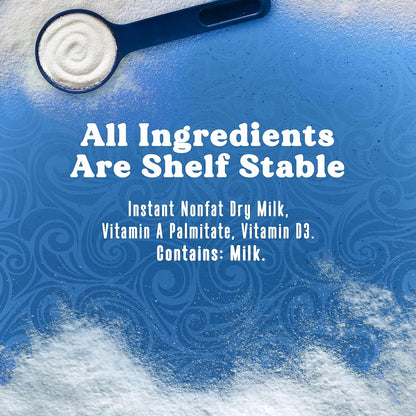 Swiss Miss Nonfat Dry Milk Canister – Lightweight Travel Dairy for Camping, Cabins, and Bug-Out Bags