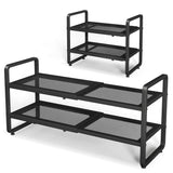 Aero Stiletto Tower – Practical Gift for College Students, 2-Tier Expandable Dorm Shoe Organizer
