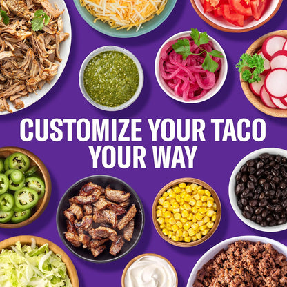 Taco Bell Crunchy & Soft Taco Cravings Kit for Game Day Buffets, Crowd-Friendly Soft and Crunchy Taco Kit in 12.9 oz