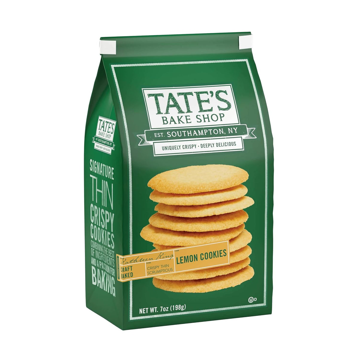 Tate's Bake Shop Gluten-Free Lemon Cookies, 7 oz – Elevated Gourmet Gift, Sophisticated Flavor for Discerning Palates