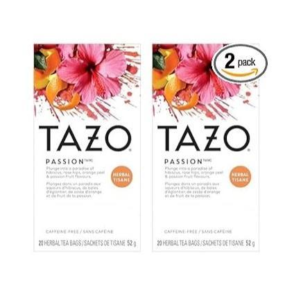 TAZO Passion Herbal Tea – Non-GMO Family Herbal Tea for Bedtime Stories and Cozy Reading Time