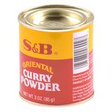 S&B Oriental Curry Powder 3 Oz – No Salt Added 17-Spice Blend for Health-Conscious Home Cooking