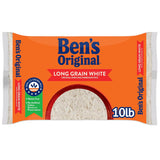 BEN'S ORIGINAL White Rice 10 lb – Consistent Side Dish in 20 Minutes for Dorm and Apartment Galley Kitchens