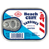 Beach Cliff Wild Caught Sardines – Low-Carb Self-Care Meal Prep, Gluten-Free High-Protein Cans for Mindful Eating
