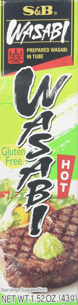 S&B Gluten-Free Wasabi Tube – Clean Eating Staple for Mindful Meal Prep at Home