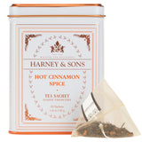 Harney & Sons Hot Cinnamon Spice Tea – Thoughtful Coworker Gift for Office Sharing, 20 Sachets of Spiced Black Tea