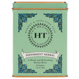 Harney & Sons Peppermint Herbal Tin – Picnic-Ready Caffeine-Free Brew, Sturdy Reusable Tin with 20 Loose-Leaf Sachets