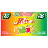 Tic Tac Fruit Adventure Hard Candy – School Carnival Prize and Classroom Reward Treat for Children, 12-Pack of 100-Count 1 oz Packs