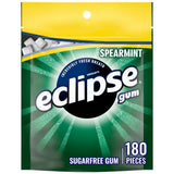 ECLIPSE Spearmint Sugar Free Gum 8.8 oz Pack – Durable Resealable Freshness for Tailgates, Hikes, and Park Days