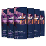 Lavazza Italian Roast Ground Coffee – Eco-Conscious Pantry Coffee for the Wellness-Focused Household, Rainforest Alliance 6 Bags