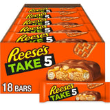 REESE'S TAKE 5 Pretzel Chocolate Bars – Lunchbox Stuffer for School and Sports Practice