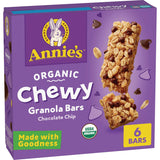 Annie's Organic Granola Bars Chocolate Chip – Car Console Grab and Go Fuel
