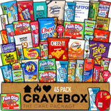 CRAVEBOX Care Package Snack Box – Thoughtful Get Well, Sympathy, and Recovery Gift with 45 Individually Wrapped Treats