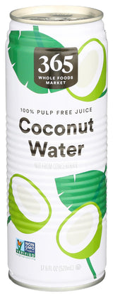 365 by Whole Foods Market, Organic Coconut Water, Clean-Label Self-Care Ritual at Your Desk, 33.8 Fl Oz