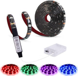 Luminique Battery Operated LED Lights – Weatherproof Garden and Porch Accent Strip, Cuttable Every LED