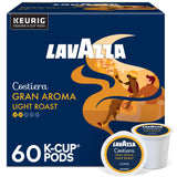 Lavazza Costiera Gran Aroma Keurig Pods in Neutral, Effortless Brewing, 60-Count Light Roast Single-Serve Coffee