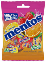 Mentos Chewy Mint Fruit Rolls – Shared Office Candy Supply with Individually Wrapped Portion Control for Hygienic Team Snacking
