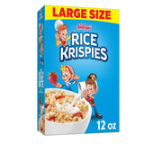 Kellogg's Rice Krispies Cereal – No-Cholesterol Ready-to-Eat Cereal for Nourishing Daily Routines, 24oz x 2