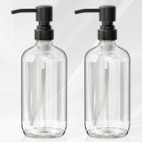 AmazerBath 2 Pack Glass Soap Dispensers – Thoughtful Housewarming Gift for New Homeowners and Newlyweds