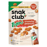 Snak Club Tajin Crunchy Peanuts – Picnic and Patio Snack with Mild Tajin Chili Lime Crunch, 10.5 oz Stand-Up Bag
