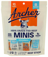Archer Original Mini Beef Sticks – Curated Protein Snack Basket Addition for Housewarmings, 4 OZ