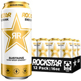 Rockstar Sugar Free Energy Drink, 16 Fl Oz Cans (Pack of 12) for Gamer Boyfriend and Streamer Gift, All-Night Tournament Energy