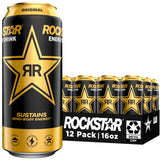 Rockstar Recovery Orange 16oz 12pk – Post-Workout Hydration with Electrolytes, Muscle Replenishment