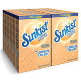 Sunkist Flavored Water Powder Packets for Road Trips and Airports – Portioned Travel Drink Mix, 72-Count Bulk