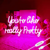 You like really pretty LED Neon Sign – Romantic Valentine's Day Gift for Wife or Girlfriend, Illuminated Love Note Decor