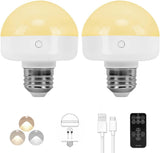 BLUEYE Cordless Rechargeable Bulb for Shed and Porch Lighting, Weatherproof LED for Backyard Parties