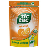 Tic Tac Classic Orange Mints 17.2 oz – Housewarming Gift for Hosts, Resealable Bulk Bag with Portable Dispenser