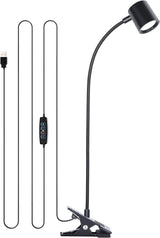 Dott Arts Clip-On Lamp – No-Heat LED for Nursery and Shared Bedroom, USB Powered Gooseneck
