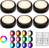 Alivation Remote Puck Lights as Holiday Gift for Women, Dimmable Battery Shelf Lighting for Easy Home Refresh Any Season