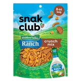 Snak Club Hidden Valley Ranch Snack Mix – Travel-Ready Road Trip Snack for Cars, Totes, and Coolers, 8 oz Bag