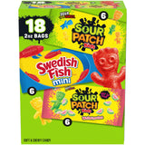 SOUR PATCH KIDS and SWEDISH FISH Mini Candy Pack – Portable Snack Bags for Road Trips, Camping, and Outdoor Adventures