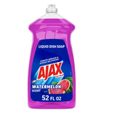 Ajax Ultra Liquid Dish Soap Orange Scent Triple Action 90 fl oz Bottle for Busy Home Office Shared Kitchen Stations