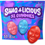 SHAQ-A-LICIOUS Shaq XL Gummy Candy Snack-Size Wrapped Bags for Sports Bar Snacking, Stadium Seats, and Backyard BBQs, 11.8 oz Original Variety