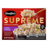 Stouffer's Supreme Shells Three Cheese Stovetop Mac – Warm Indulgent Side Dish with Real Cheese for Self-Care Nights