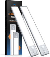 BLS 2 Pack LED Light Bar – PIR Motion Activated Night Light for Bathroom Hallway and Stairs, Cool Touch Surface