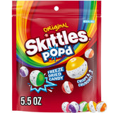 Skittles Pop'd Sour Freeze Dried Candy – After-School Treat for Playrooms, 5.5 oz Single Bag