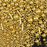 Sprinkles – Child-Friendly Gold and Silver Star Sprinkles for School Party Cookies, 4.6oz Pack