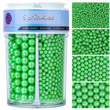 Premium White Pearl Sugar Sprinkles 4 Sizes for Wedding Cake Bridal Shower Upscale Pastry Studio Decorating