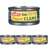Snow's Ocean Chopped Clams 51 oz Can - Lean 7g Protein for Keto and Low-Carb Wellness Meals at Home