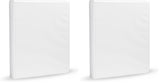 Amazon Basics 3-Ring Binder in Clean White Finish for Minimalist Home Office Storage, 1-Inch Round Rings, Simple 4-Pack Set