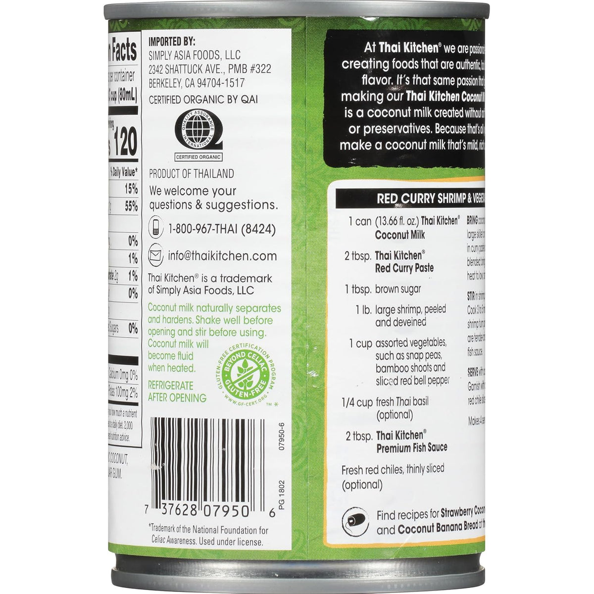 Thai Kitchen Organic Coconut Milk – Clean-Ingredient Pantry Essential for Plant-Based Self-Care