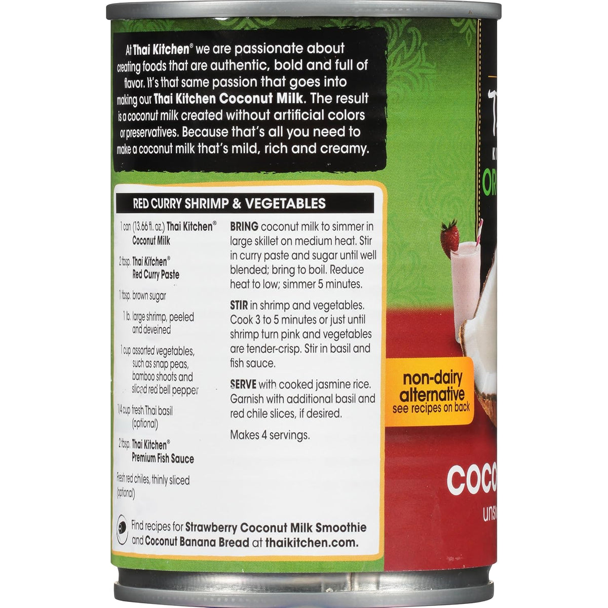 Thai Kitchen Organic Coconut Milk – Clean-Ingredient Pantry Essential for Plant-Based Self-Care