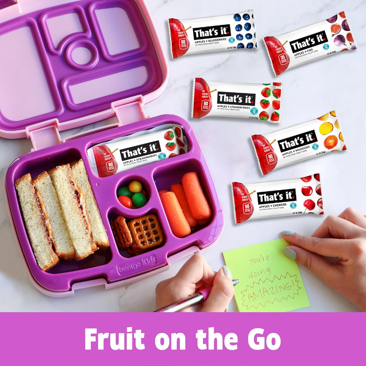 That's it. Mini Fruit Bars – Nut-Free Lunchbox Snack for School-Aged Kids, Allergy-Safe Two-Ingredient Bar