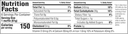 Thomas' Original English Muffins, 6 Count, 13 oz – Pre-Sliced Breakfast Staple for Quick Work-from-Home Mornings