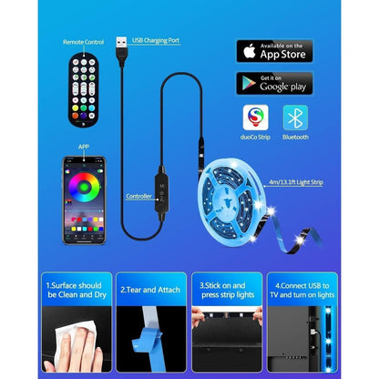 three control methods: dedicated remote, 3-button inline controller, and smartphone app